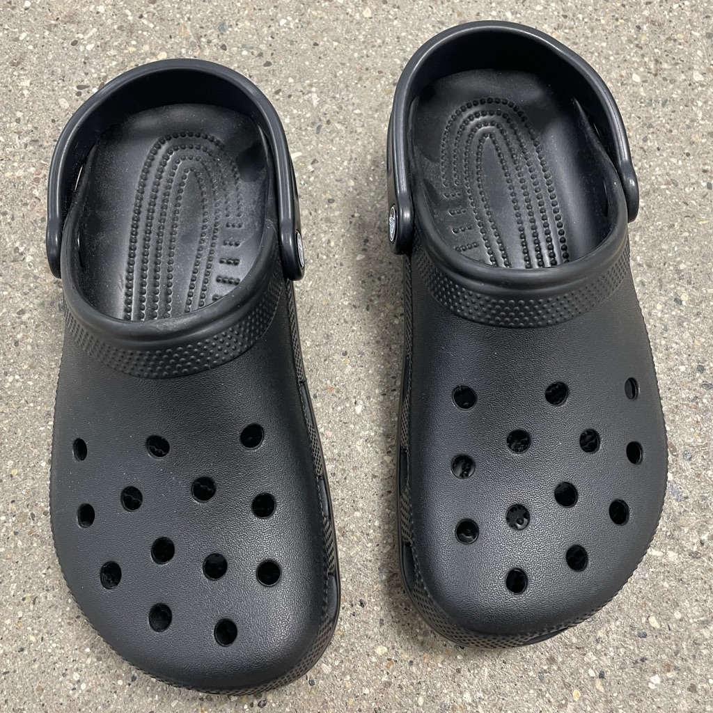 Adult Unisex Classic Black Crocs Mens 6 Womens 8
